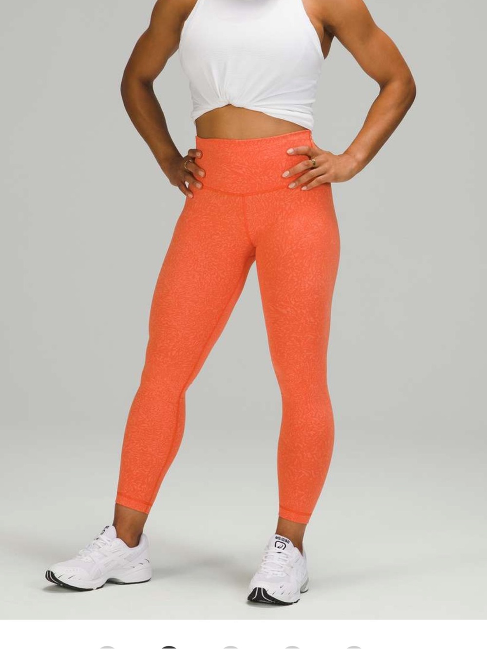 Lululemon Wunder Train High-Rise Tight 25” – Crunch Warm Coral